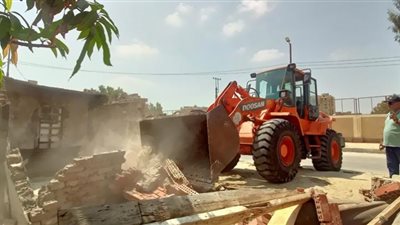 تنفيذ ١٥ إزالة لحالات تعدِّي على مساحة ٤٢٠٠ متر مربع مخالفات بناء بنطاق حيِّ ثالث الإسماعيلية ضمن الموجة ٢٠