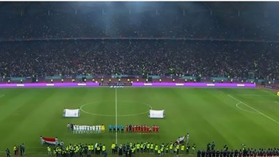 العراقيون يستحوذون على ستاد نهائي خليجي 25 (شاهد)