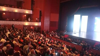 عرض فيلم قصير عن مهرجان المسرح التجريبي فى حفل الافتتاح