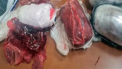 ضبط راكب حاول تهريب مخدرات داخل «اللحوم المجمدة» فى مطار القاهرة