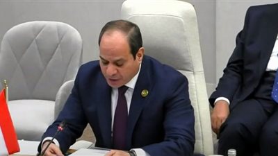 السيسي يؤكد ضرورة الاستفادة من مبادرات تعظيم العمل المناخى.. شاهد