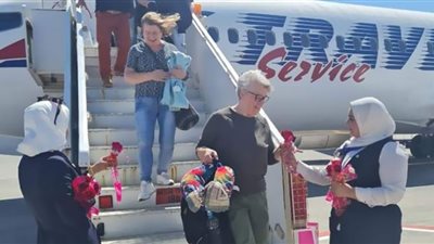 مطار الغردقه الدولى يستقبل اليوم 13ألف سائح على متن 85 رحلة طيران