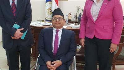 غادة شلبي تبحث زيادة الحركة السياحية الوافدة إلى مصر مع سفير نيبال