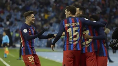 كأس إسبانيا.. برشلونة يتقدم بهدف على أتلتيكو سبتة في الشوط الأول