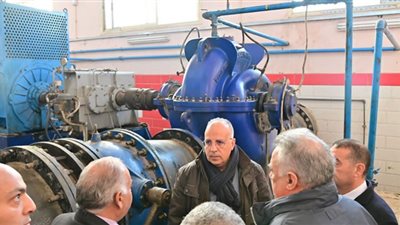وزير الري يتفقد محطة البطس الجديدة بمحافظة الفيوم