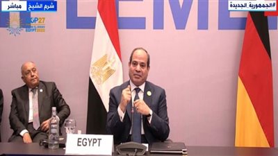 السيسي يناشد دول العالم بالمشاركة في المنتدى العالمي للهيدروجين الأخضر