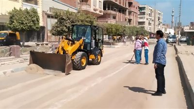 الإسماعيلية تواصل أعمال النظافة والإنارة بالتل الكبير