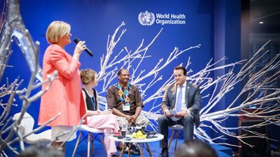 وزير الصحة يفتتح جناح منظمة الصحة العالمية بمؤتمر المناخ