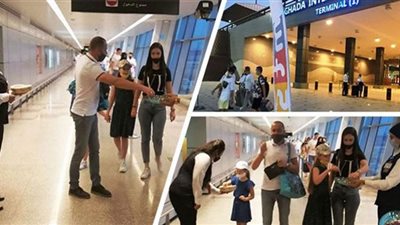 مطار الغردقة يستقبل 14 ألف سائح علي متن 89 رحلة طيران دولية