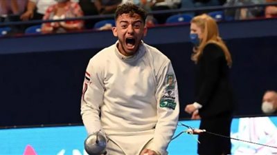 محمد السيد يحرز ذهبية كأس العالم لسلاح سيف المبارزة