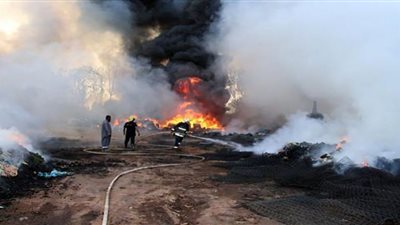 نصف مليون جنيه خسائر حريق مزرعة شبين القناطر