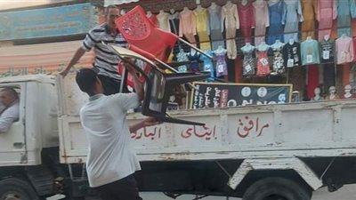 رفع 730 حالة إشغال طريق مخالف بالبحيرة