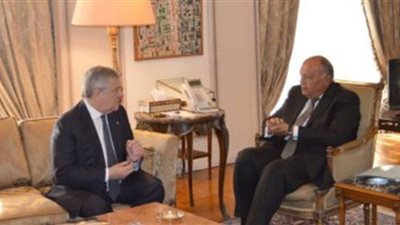 وزير الخارجية المصري يلتقي نظيره الإيطالي لبحث سبل التعاون