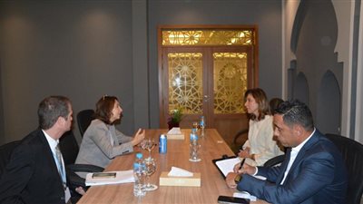 نيفين الكيلاني تلتقي الأميرة الأردنية ريم علي بقمة المناخ في شرم الشيخ