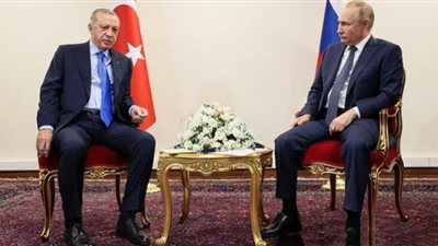 أردوغان يشيد بتطور العلاقات مع الرئيس الروسي بوتين