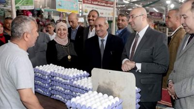 محافظ بني سويف يفتتح معرض 