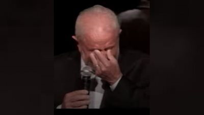 رئيس البرازيل يبكي بسبب جوع شعبه (فيديو)