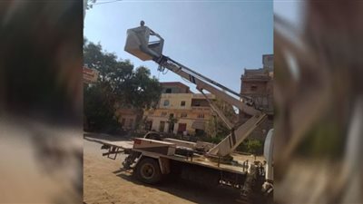 استمرار أعمال الصيانة والنظافة بقرى مركز المحلة الكبرى