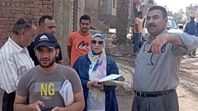 الخانكة تبدأ معاينات اراضى اقامة محطات رفع الصرف الصحى استعداد لمبادرة حياة كريمة