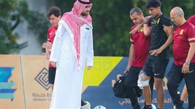 إصابة لاعب الاتحاد السعودي بقطع فى الرباط الصليبى