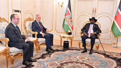 وزير الري يلتقى برئيس جنوب السودان وينقل رسالة من الرئيس السيسي