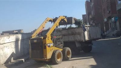 رفع 60 طن مخلفات القمامة بمدينة دشنا في قنا