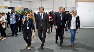 جولة تفقدية لفريق وزارة البيئة والاتحاد الاوروبي لمركز المؤتمرات بشرم الشيخ