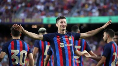 ليفاندوفسكي يسجل الثاني لبرشلونه أمام فيكتوريا بلزن بدوري الأبطال