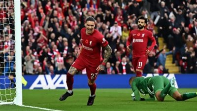 نونيز يقود ليفربول للفوز على ساوثهامبتون بثلاثية في الدوري الإنجليزي