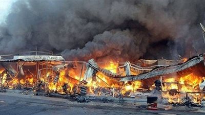 انتداب المعمل الجنائي لمعاينة حريق مزرعة مواشي في العياط