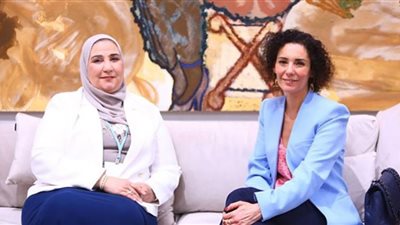 وزيرة التضامن تلتقي وزيرة الخارجية البلجيكية على هامش COP27
