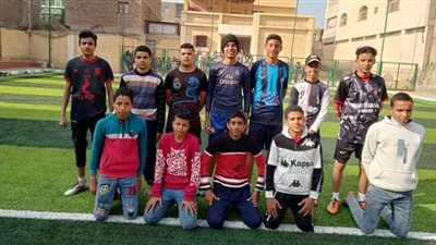 سوهاج تنظم دوري خماسي كرة القدم بمركز شباب باصونة في المراغة