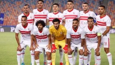 الزمالك بزيه الأساسي أمام الهلال بكأس لوسيل