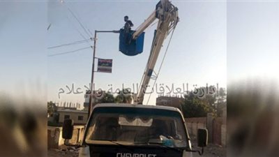 نشاط مكثف بالقنطرة شرق بالإسماعيلية في قطاعات النظافه والإنارة