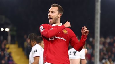 إريكسن يحقق إنجازا مع مانشستر يونايتد بعد هدفه أمام فولهام