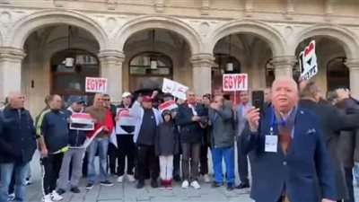 الجالية المصرية بفيينا تنظم مظاهرة في حب مصر(شاهد)