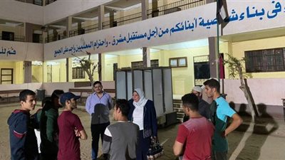 مدير تعليم الفيوم تتفقد مدرسة النور للمكفوفين ليلا