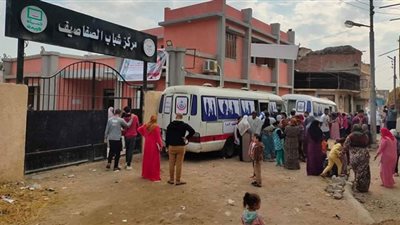 الكشف 543 مواطناً خلال قافلة طبية بقرية الصفاصيف بالبحيرة