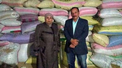 ضبط 324 طن شعير أرز مُخبأ داخل شونة بالشرقية