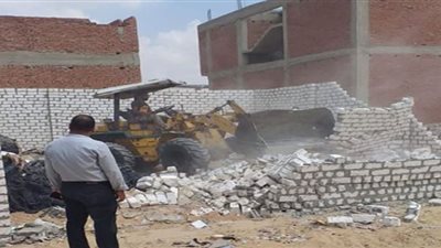 إزالة التعديات على الأراضى الزراعية وأملاك الدولة بالشرقية