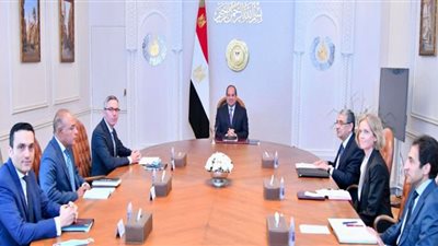 السيسي يستقبل الرئيس التنفيذي لشركة 