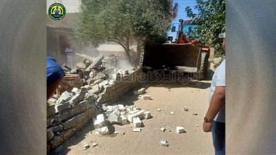 إزالة 6 حالات تعد على أملاك الدولة بمدينه القصاصين بالإسماعيلية