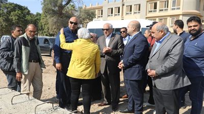 محافظ الجيزة ورئيس جهاز التعمير يتفقدان مشروع تغطية ترعة المنصورية