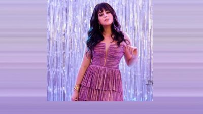 مصمم أزياء فستان أيتن عامر يستعين بالألماظ .. ويكشف كواليس التصميم (خاص)