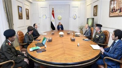 السيسي يتابع الموقف المائى لمشروعات استصلاح الأراضي