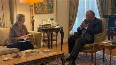 وزير الخارجية يلتقي المديرة التنفيذية لبرنامج الأمم المتحدة للبيئة