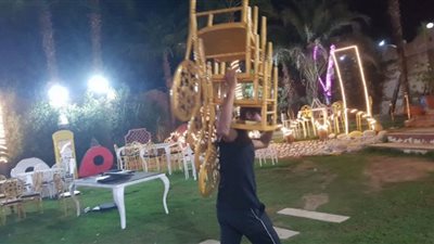 ضبط وإزالة قاعات أفراح وفوتوسيشن مخالفة بطريق المريوطية بأبو النمرس