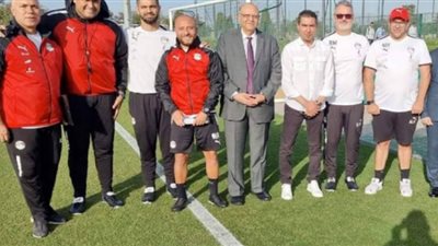 سفير مصر يحضر تدريبات المنتخب الأولمبي في المغرب