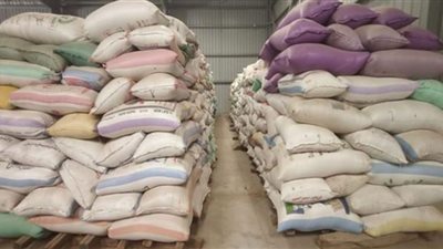 ضبط 108 طن و740 كيلو أرز شعير قبل بيعها بالسوق السوداء بكفر الشيخ