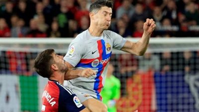 الاتحاد الإسباني يوقف ليفاندوفيسكي بعد طرده أمام أوساسونا